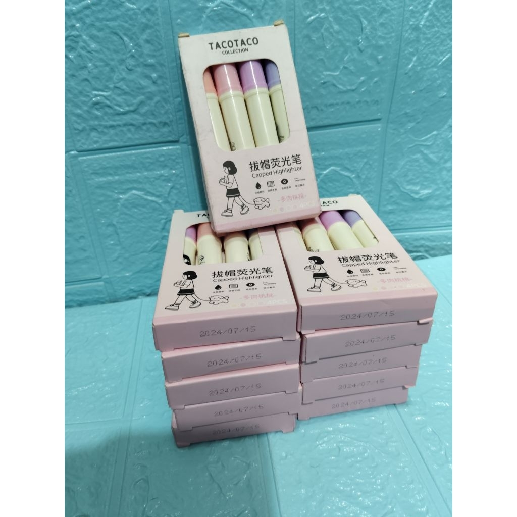 

TACOTACO/Stabilo Highliter 1set 4 pcs