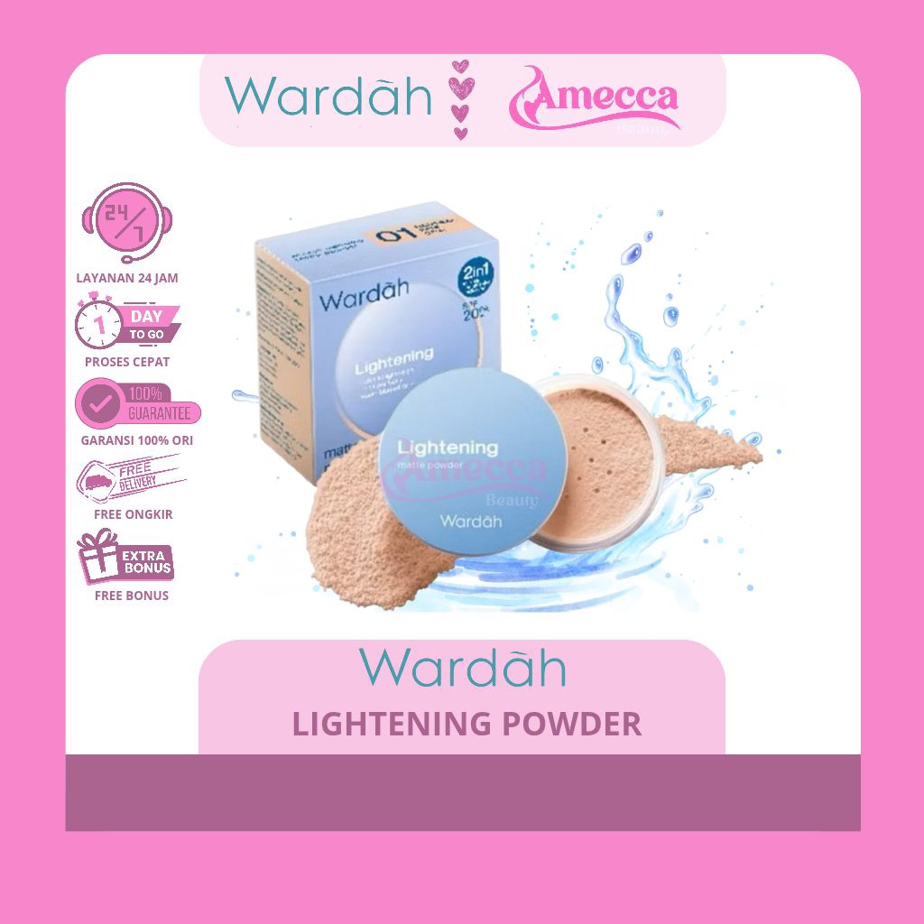 WARDAH Lightening Matte Powder Series | Loose Powder Wardah | Bedak Wardah