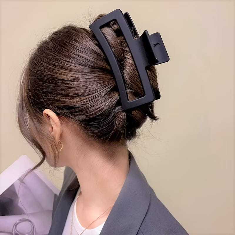 Jepit Rambut Super Jumbo Korea 13 cm Jedai Doff Persegi Panjang Jepitan Korea Original