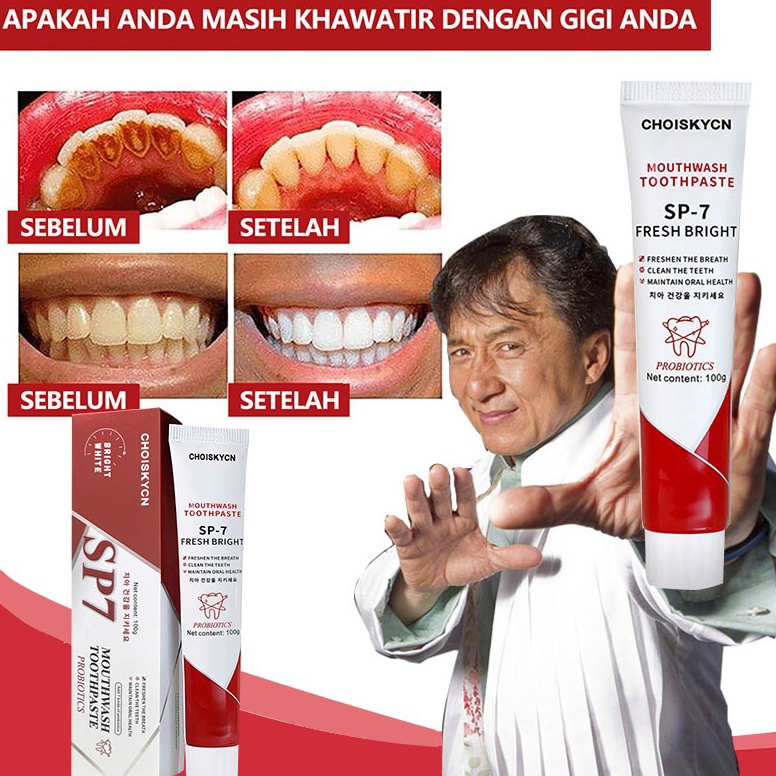 Hemat 3 PcsCHOISKYCN pasta gigi pasta gigi pemutih pemutih pasta gigi sopami sp7 mencerahkan mencera