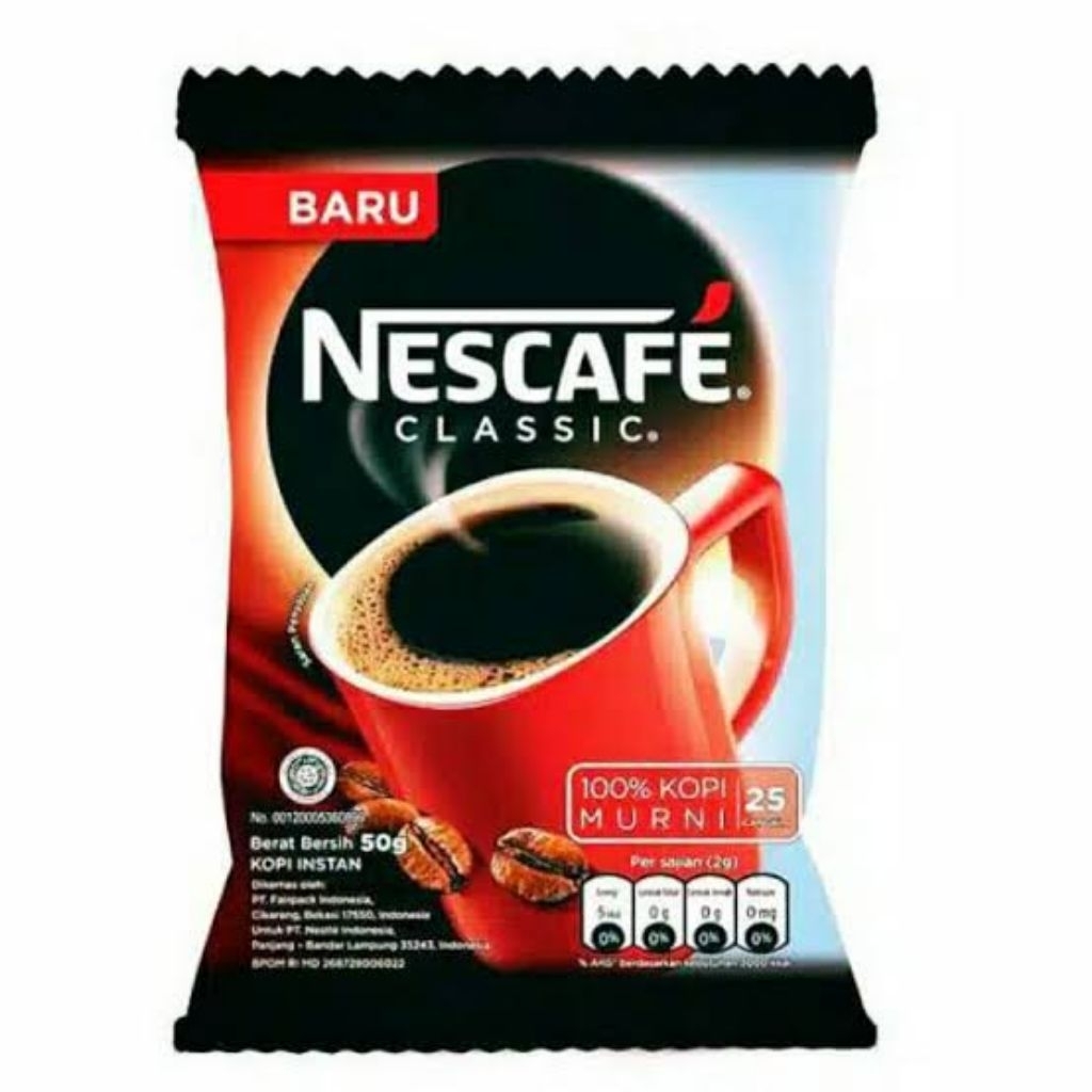 

Nescafe Classic kemasan bag 45gr/ 90gr