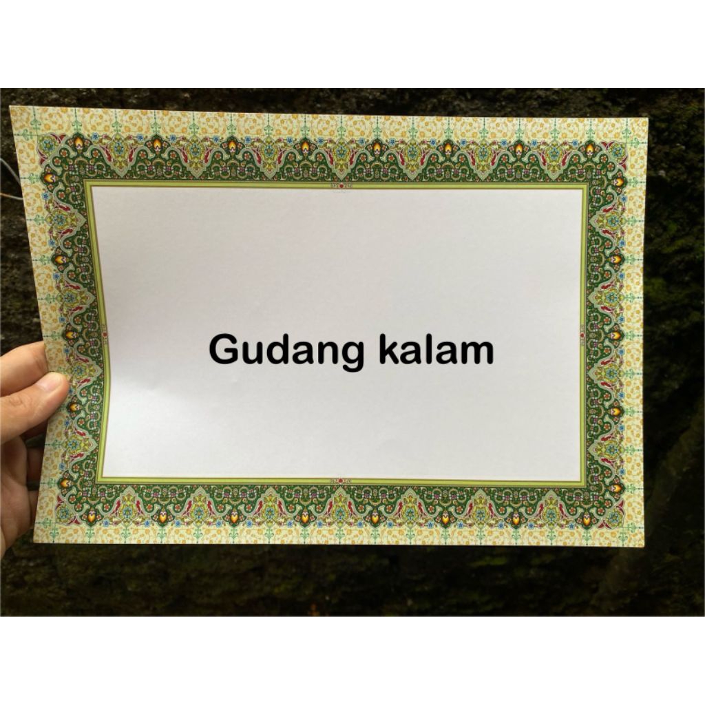 

KERTAS ART PAPER MOTIF, UNTUK MENULIS KALIGRAFI, NAMA DLL