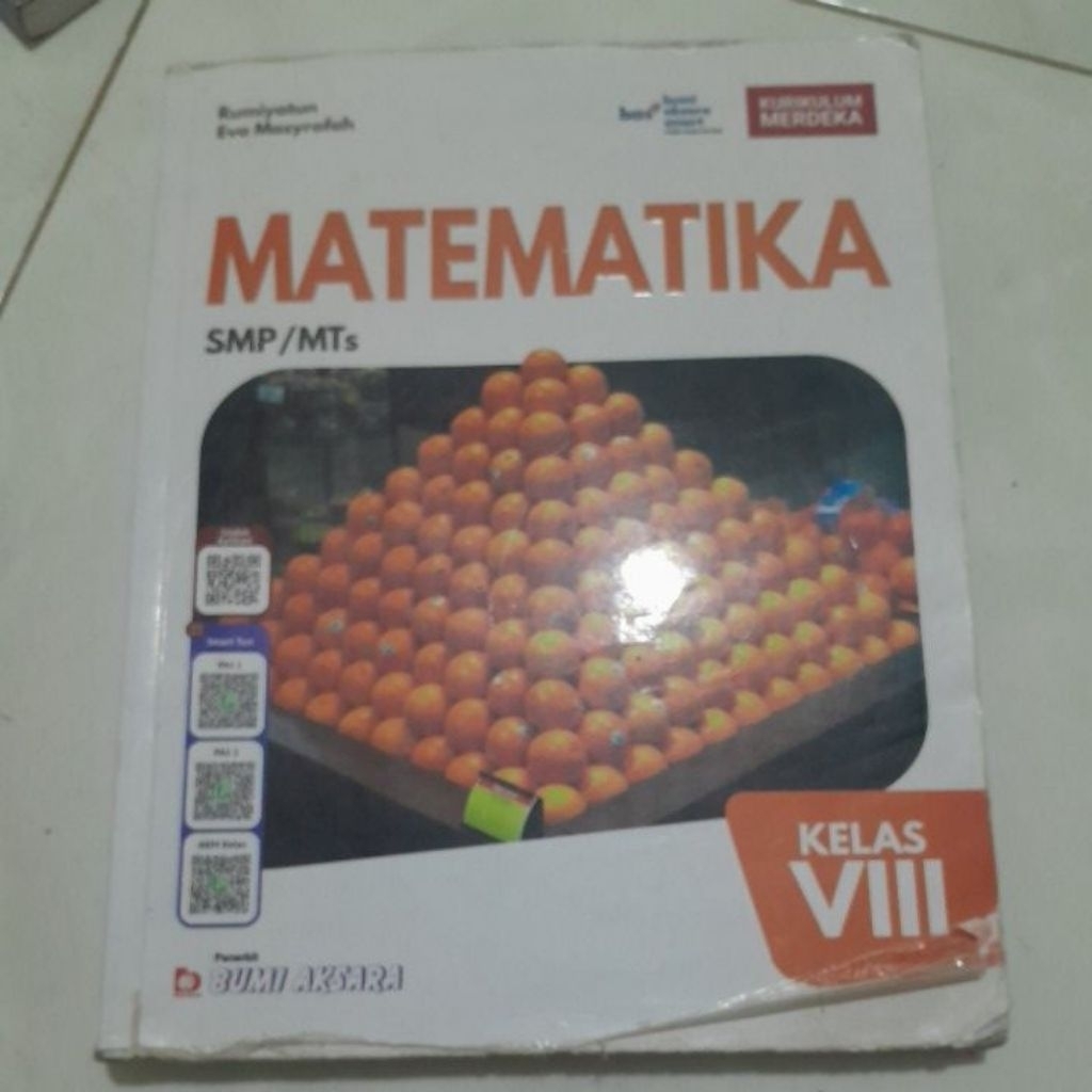 BUKU ORIGINAL BEKAS MATEMATIKA KELAS VIII BUMI AKSARA KURIKULUM MERDEKA