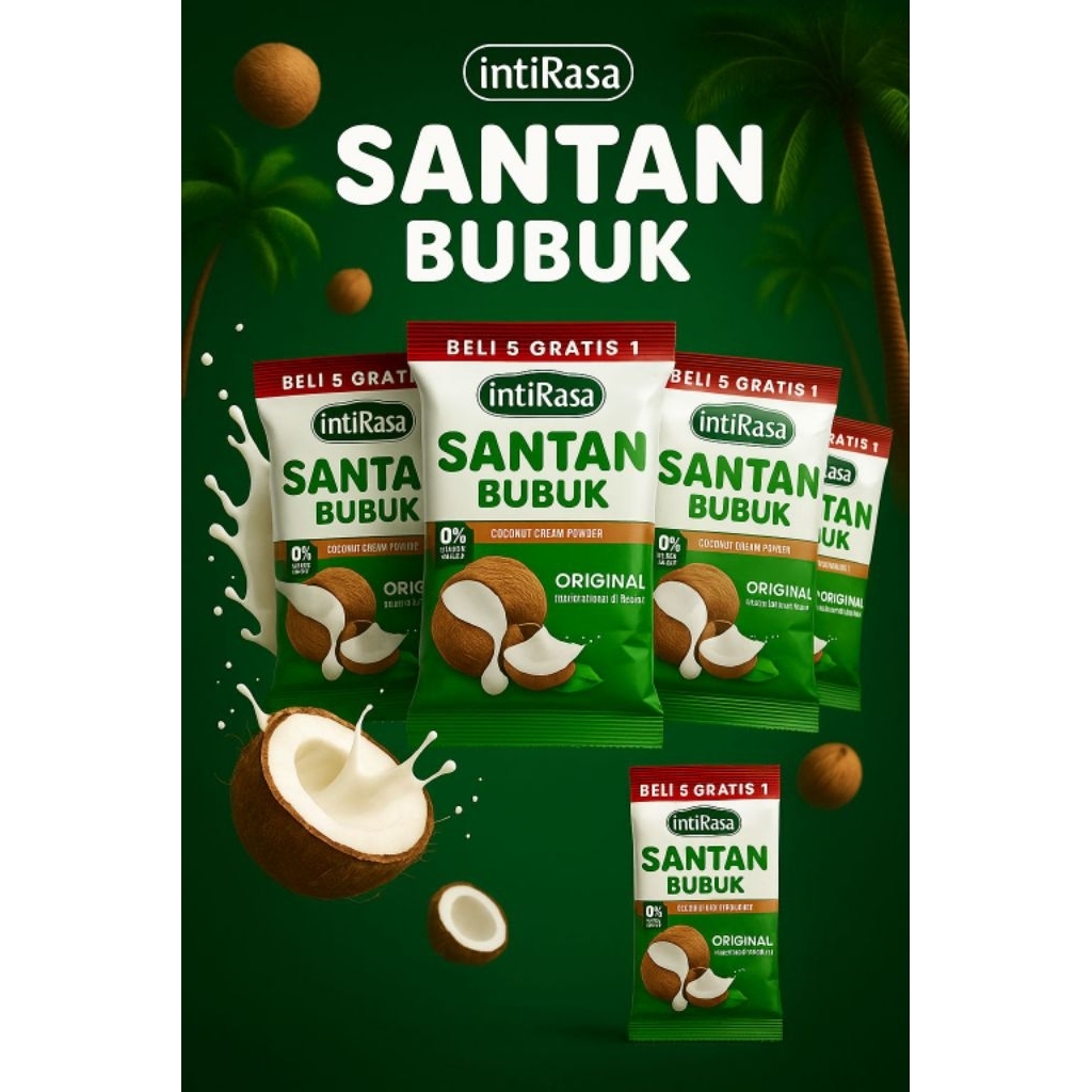 

Santan Bubuk Merk IntiRasa 13 g (10 sachet + 2 sachet bonus)