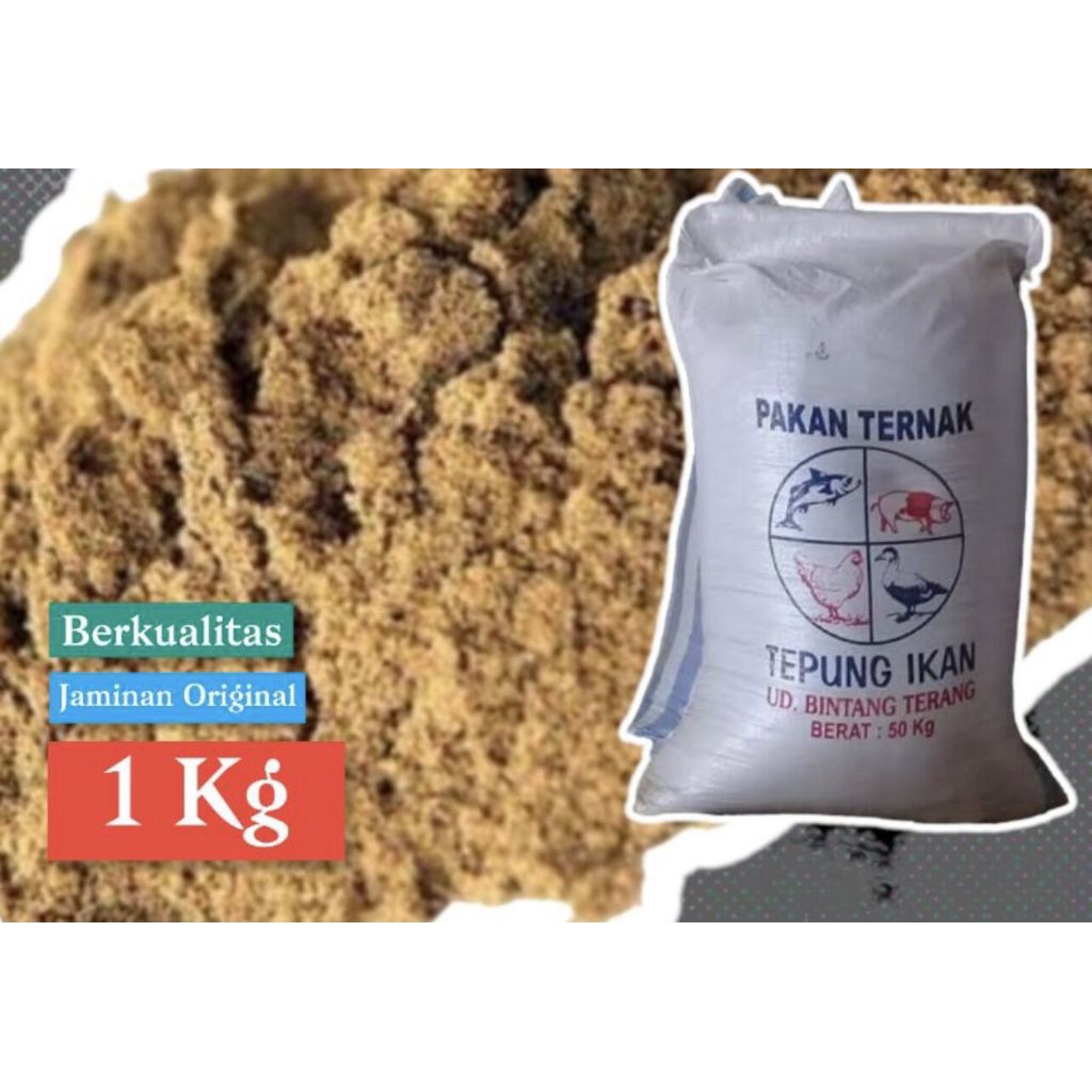 Tepung ikan 1kg nutrisi pakan ternak protein tinggi