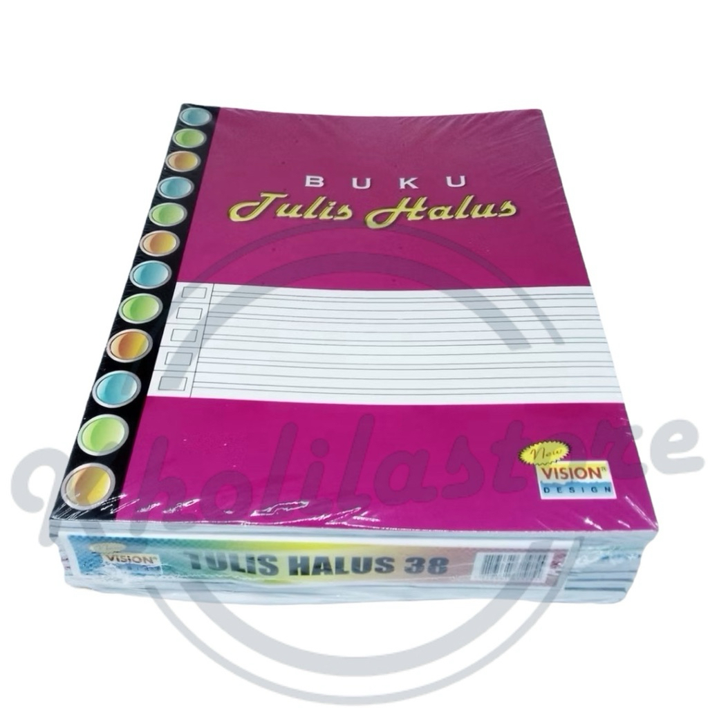 

Buku Tulis Halus Vision 38 lembar isi 10 pcs