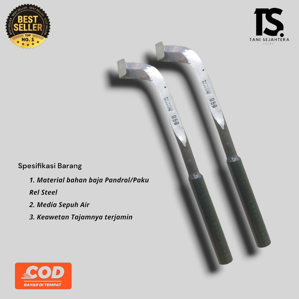 PISAU SADAP KARET, PISAU DERES ASLI PANDROL STEEL MADE IN OGAN ILIR