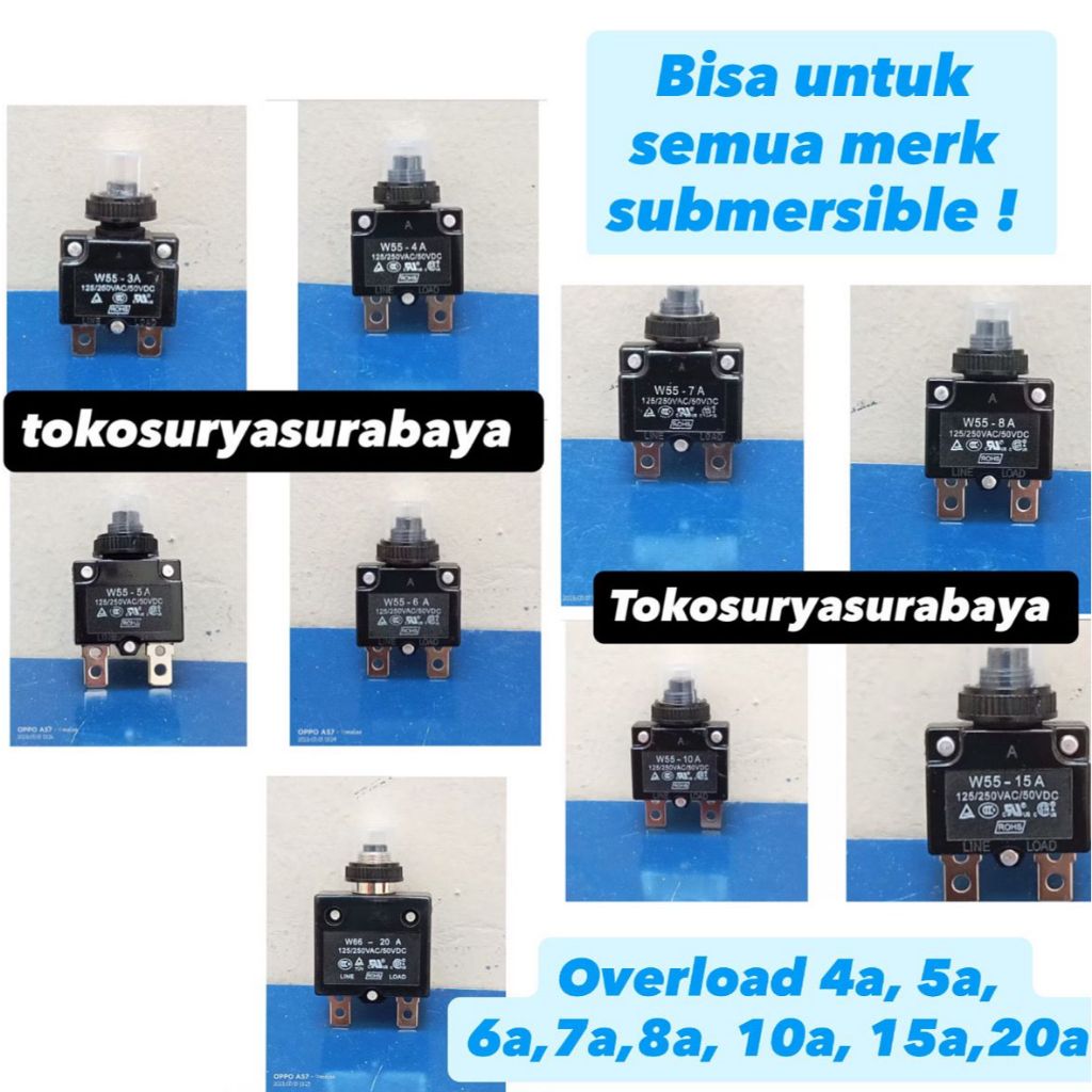 DRAKOS Overload WOKEMA 3A 4A 6A 8A 10A 15A 18A Wokema / Switch Protector Satelit / Circuit breaker C