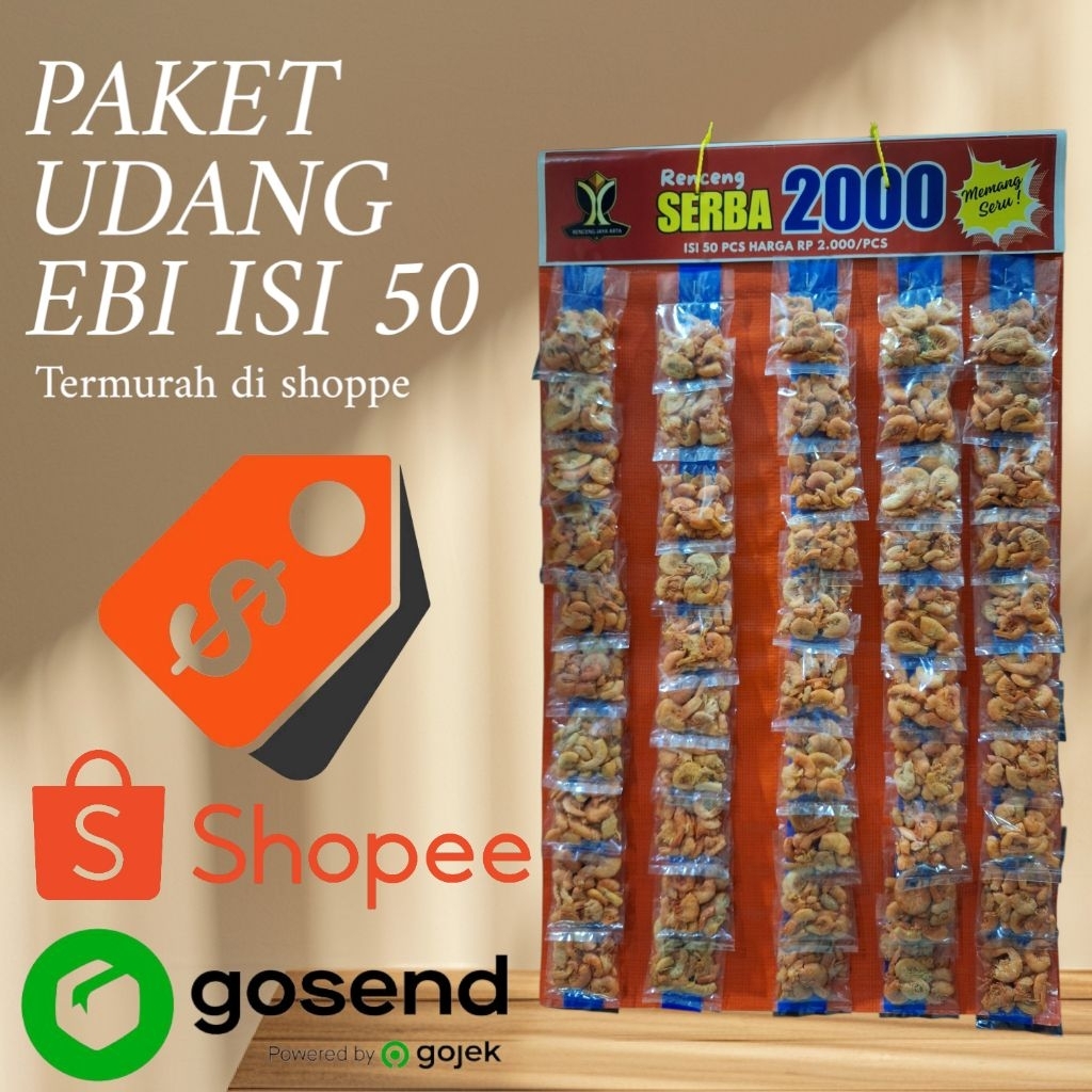 

Paket Udang Ebi Kulit Merah isi 50pcs / Fresh / Bumbu Masakan / Mentah