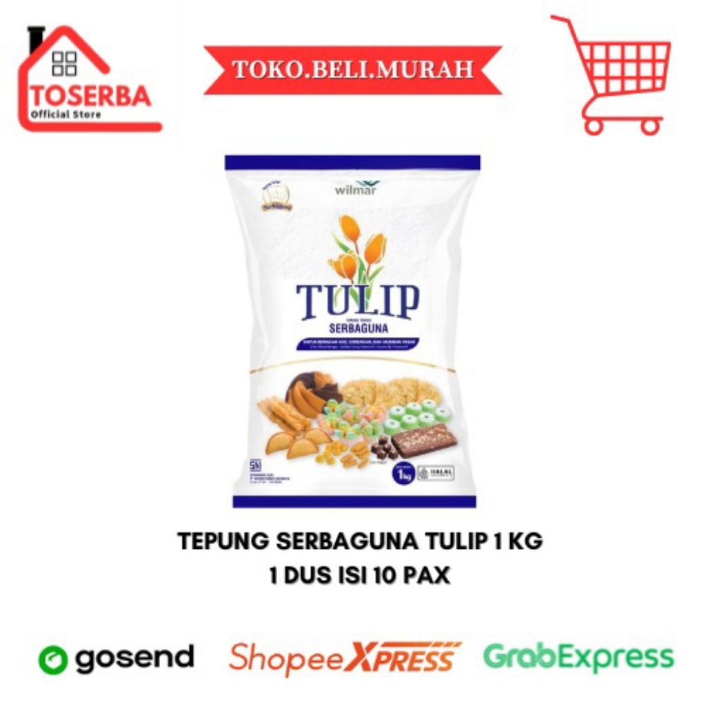 

[KIRIM INSTAN] PROMO TEPUNG SERBAGUNA TULIP 1 KG 1 DUS (10 KG)