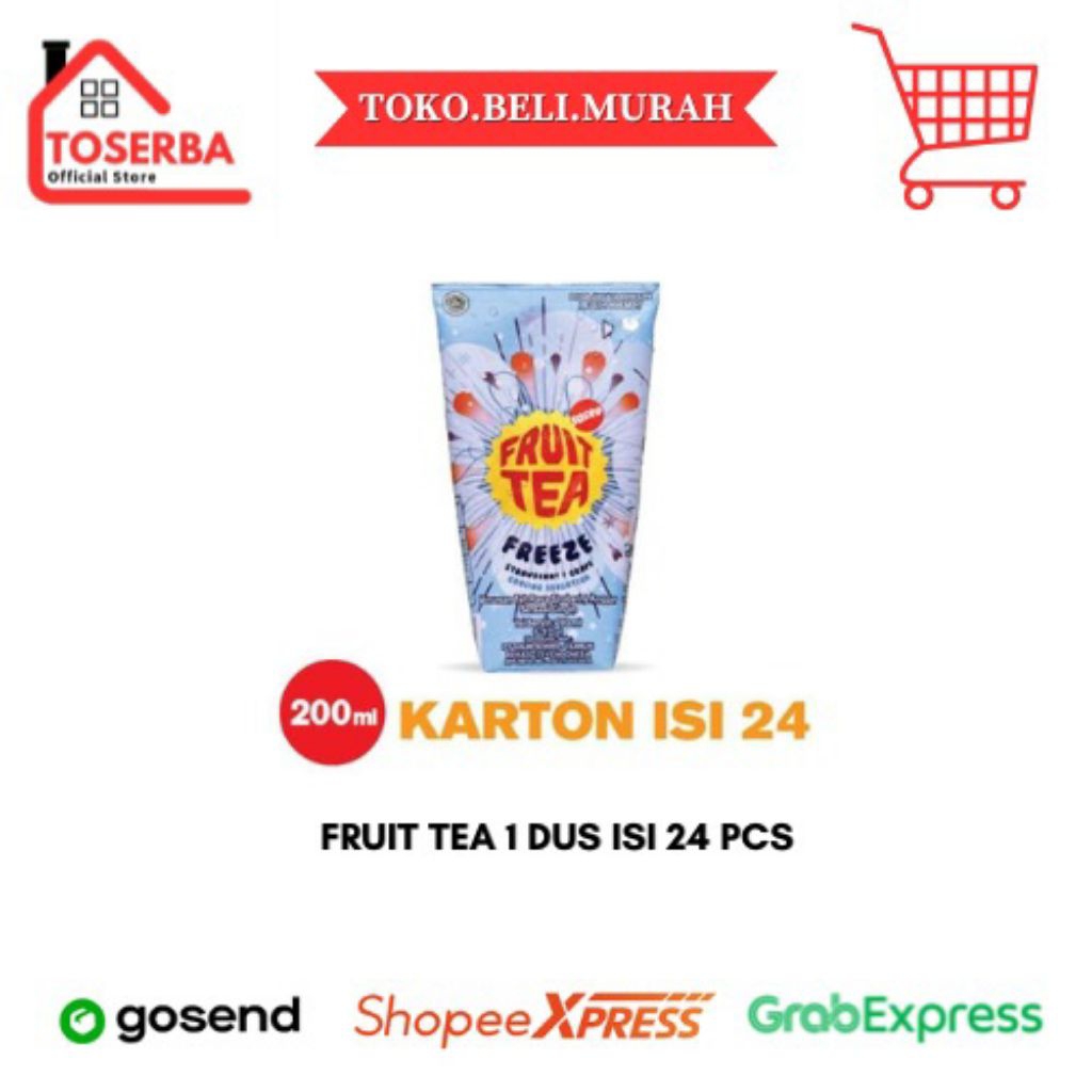

[READY STOCK] PROMO FRUIT TEA 200 ml 1 DUS (24 PCS)