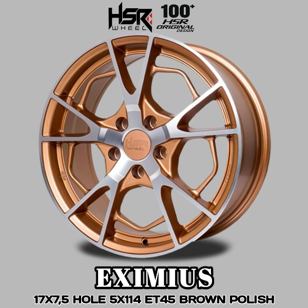 HSR Eximius Ring 17 Ready PCD 5X100 & 5X114 | Velg Mobil R17 Buat Sienta, Altis, Camry Innova