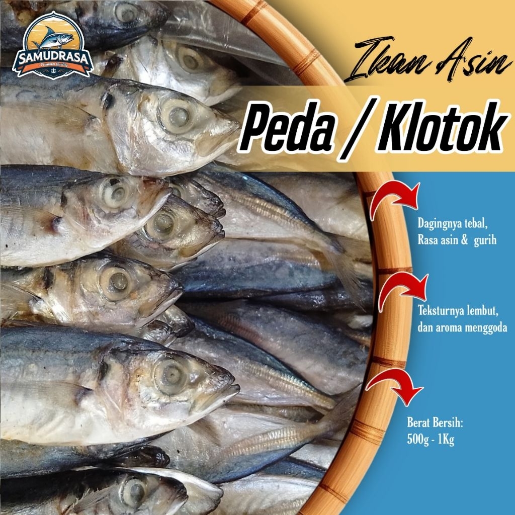 

1Kg Ikan Asin Klotok/Layang / Peda - Murah & Berkualitas