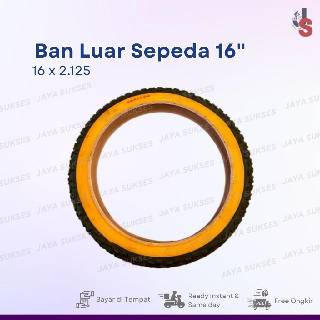 ban luar sepeda 16 x 175 swallow