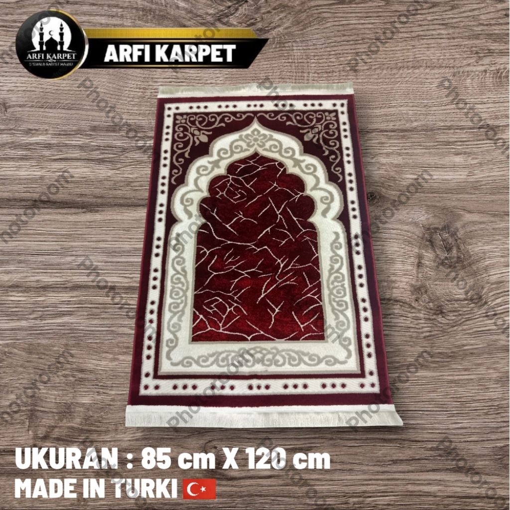 Sejadah/karpet imam Desain terbaru asli turki bahan lembut ukuran 85cm x 120cm