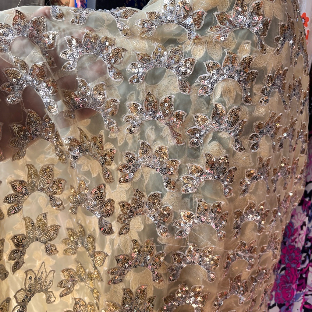 Kain tile Squen Motif – Bahan Elegan Transparan untuk Kebaya, Dress, & Outer Modern crt