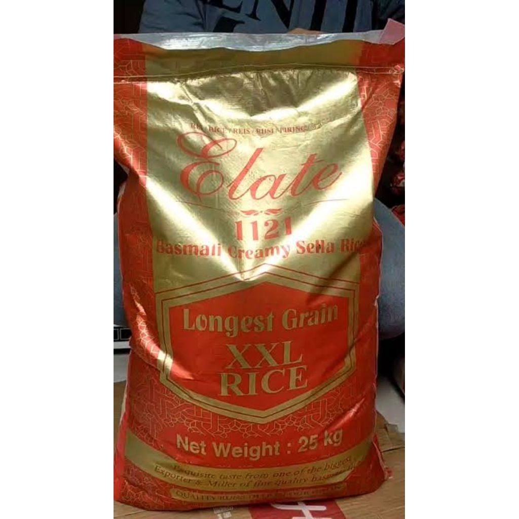 

1121 Beras Basmati Elate Creamy Sella XXL Longest Grain 25kg/ 5kg / 1kg / 0.5kg