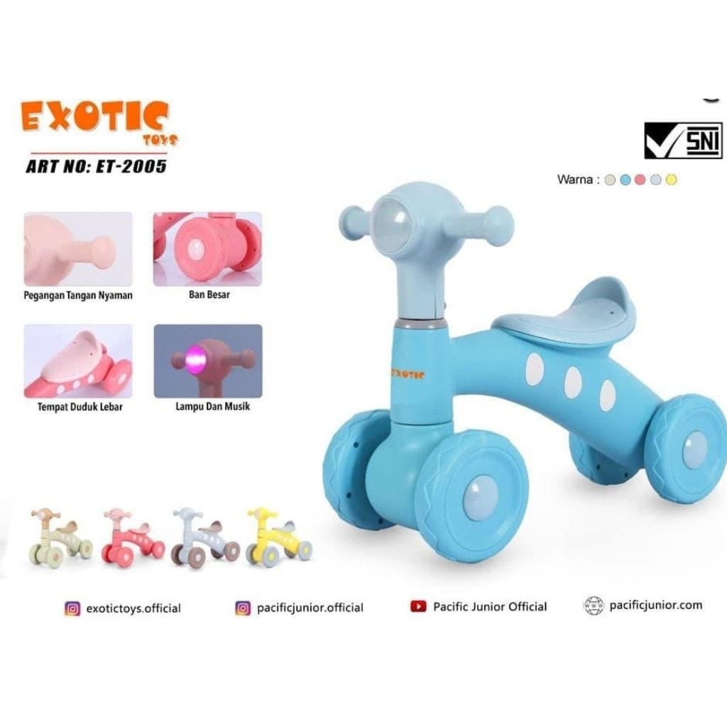 Sepeda Anak Exotic Musik dan Lampu