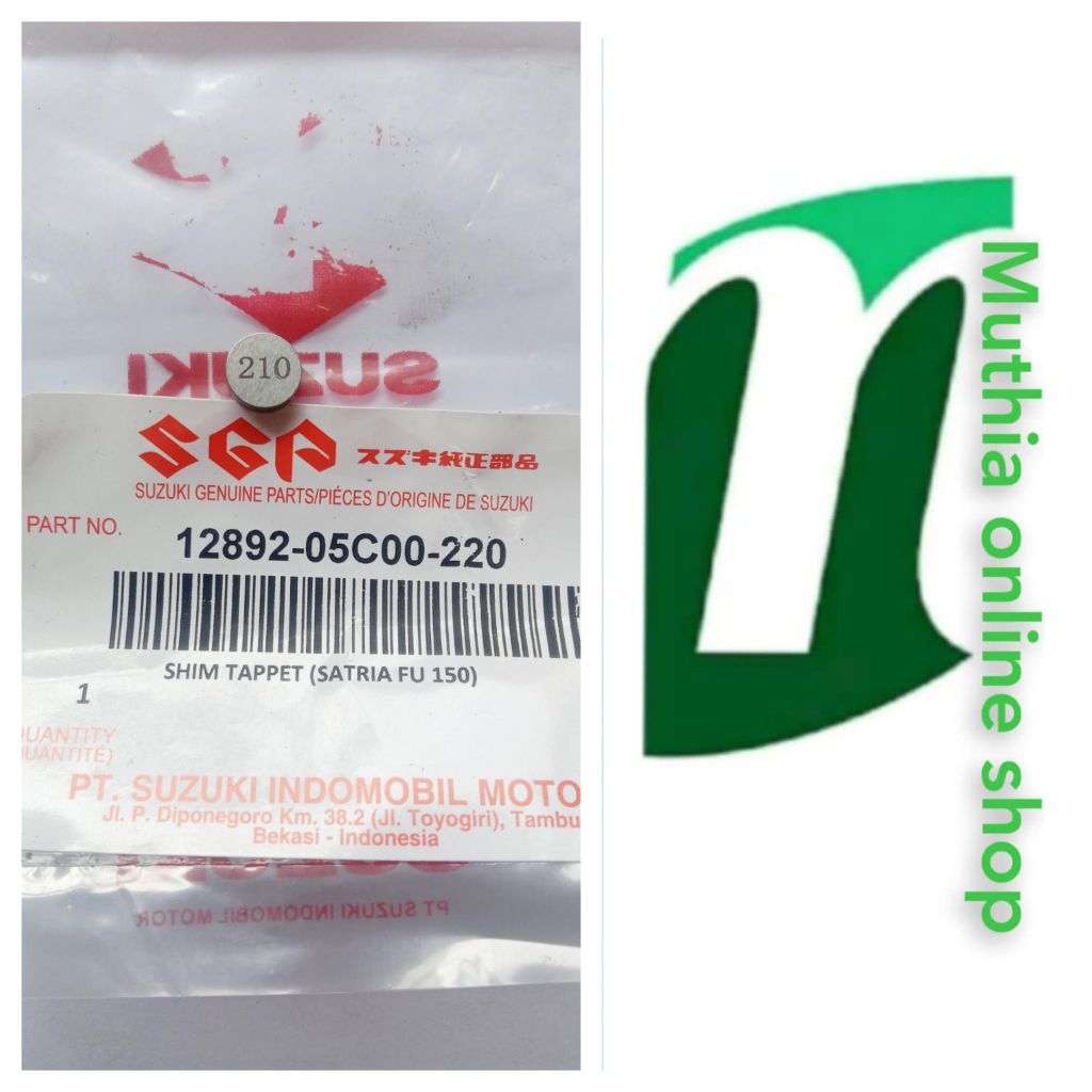 SIM klep satria Fu ukuran 210