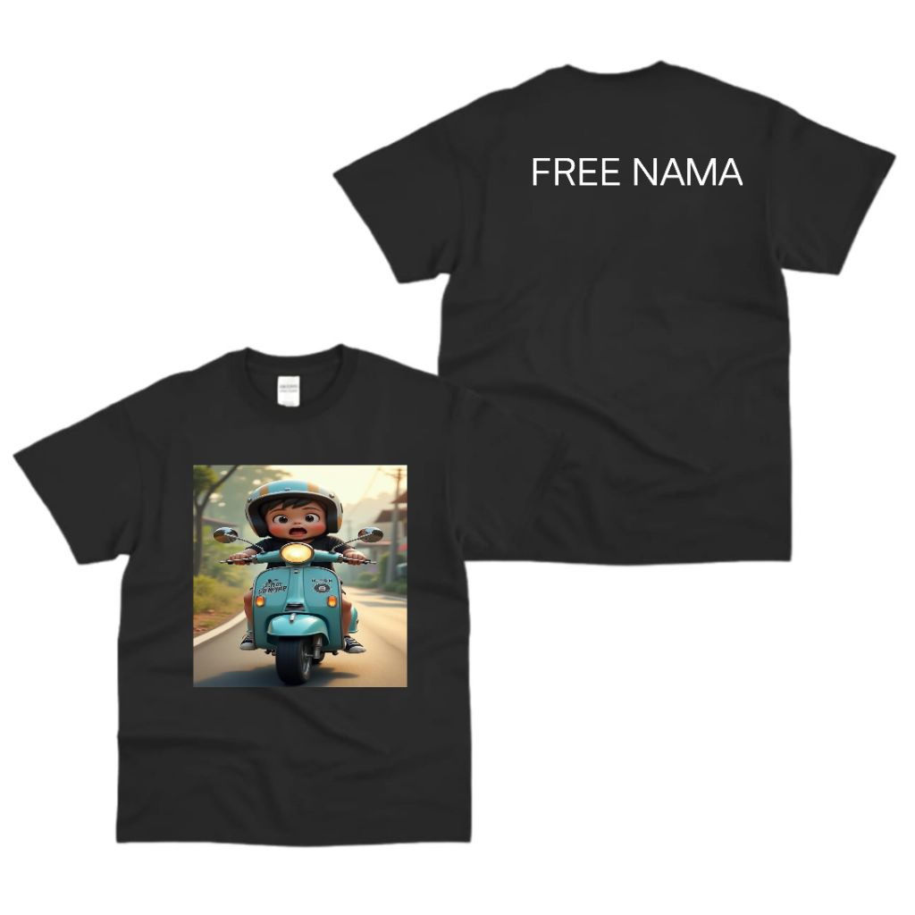 KAOS ANAK VIRAL - Lucu + Bisa di Tulis Nama Sendiri dibelakang