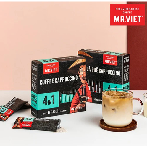 

Coffee Cappuccino 4in1/3in1 Mr Viet (Original Vietnam Taste)