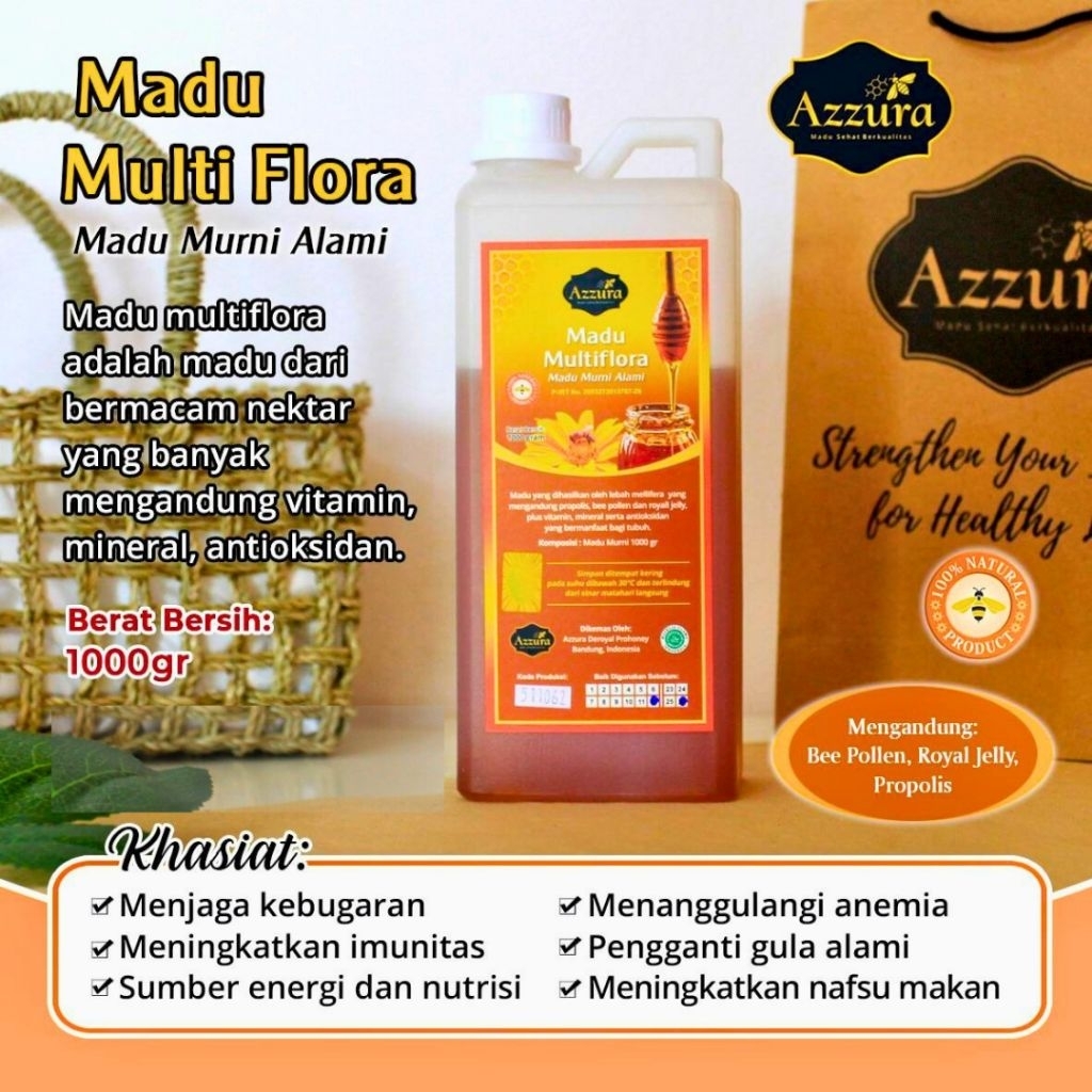 

Madu Murni Multiflora Azzura 1kg