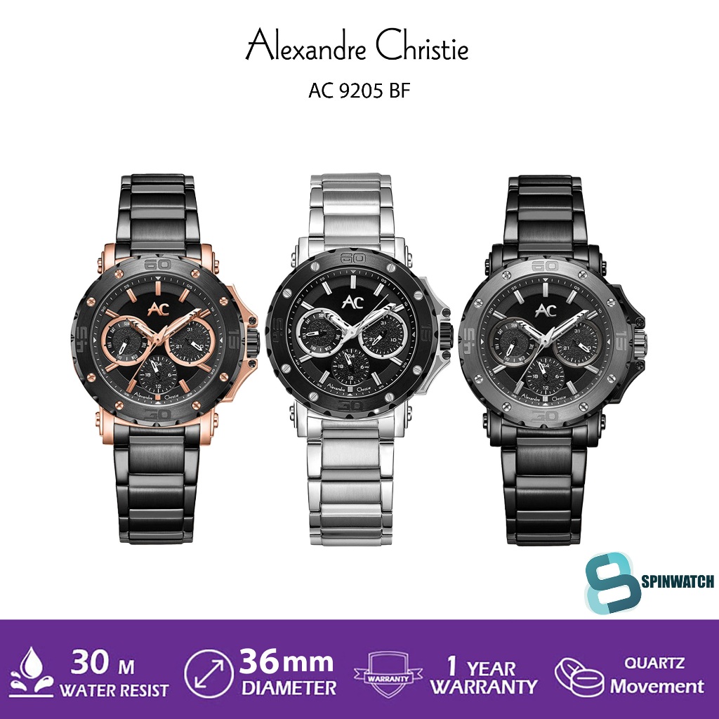 JAM TANGAN ALEXANDRE CHRISTIE WANITA AC 9205 LEATHER ORIGINAL GARANSI RESMI