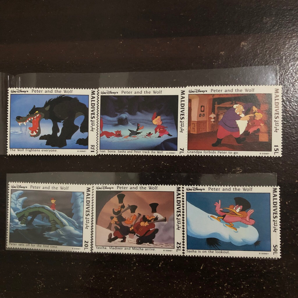

Perangko Anak Walt Disney Stamp Peter and the Wolf Maldives