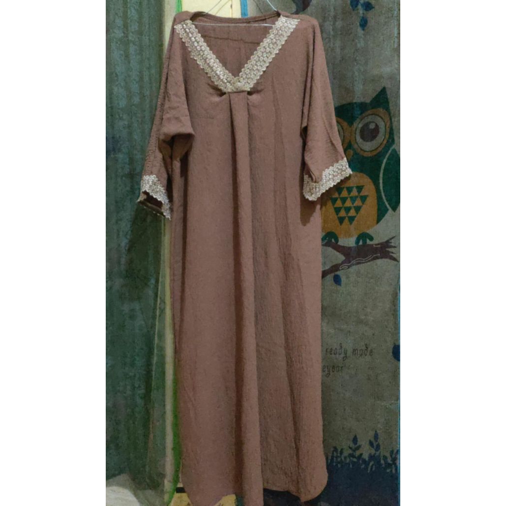 Gamis Coklat Muda (preloved)