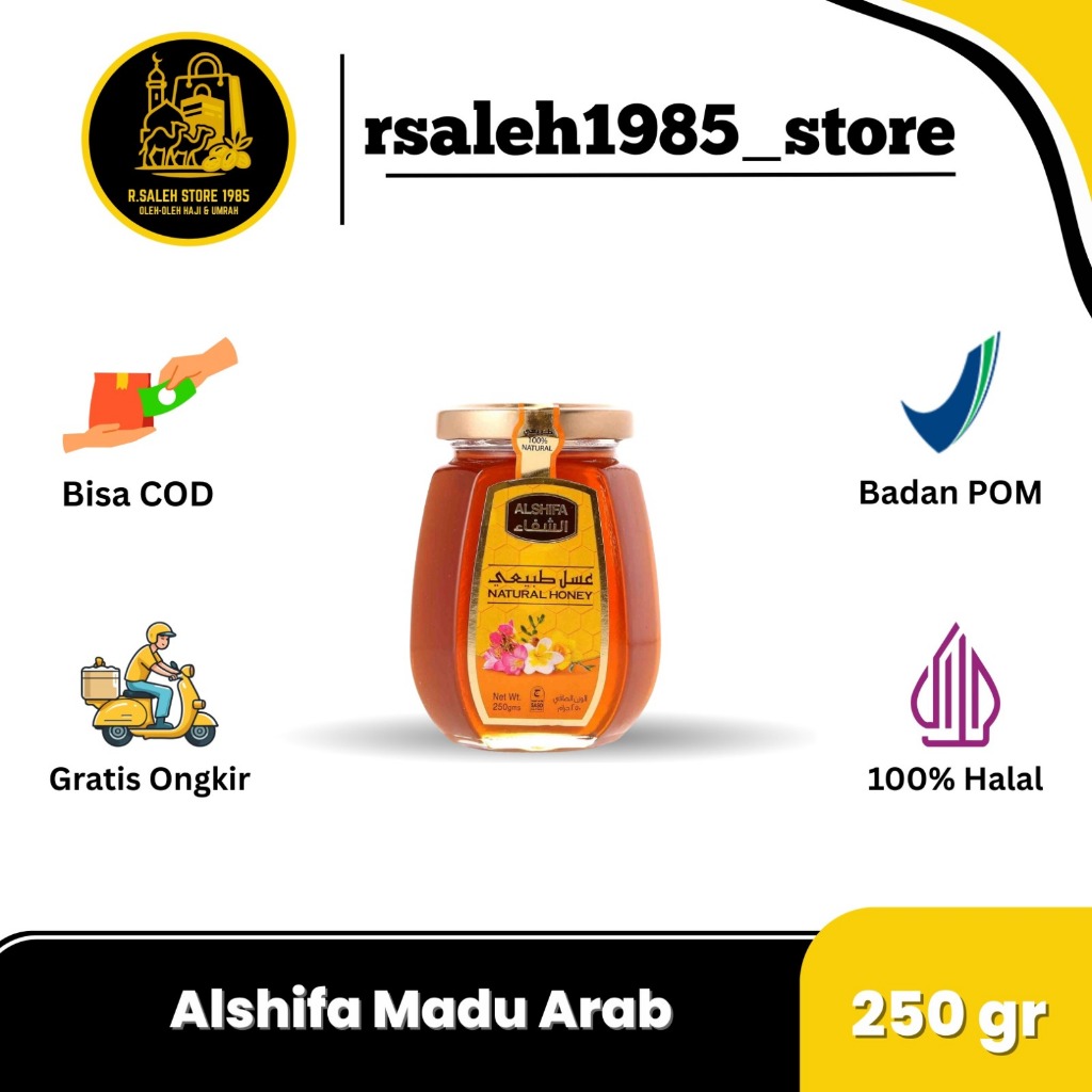 

Al-Shifa 250gr Kemasan BOTOL KACA Madu Original Asli