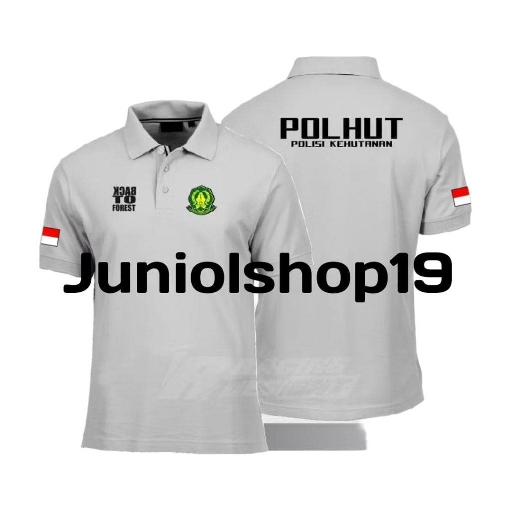 KAOS KERAH POLHUT/KAOS KERAH POLISI KEHUTANAN BORDIR