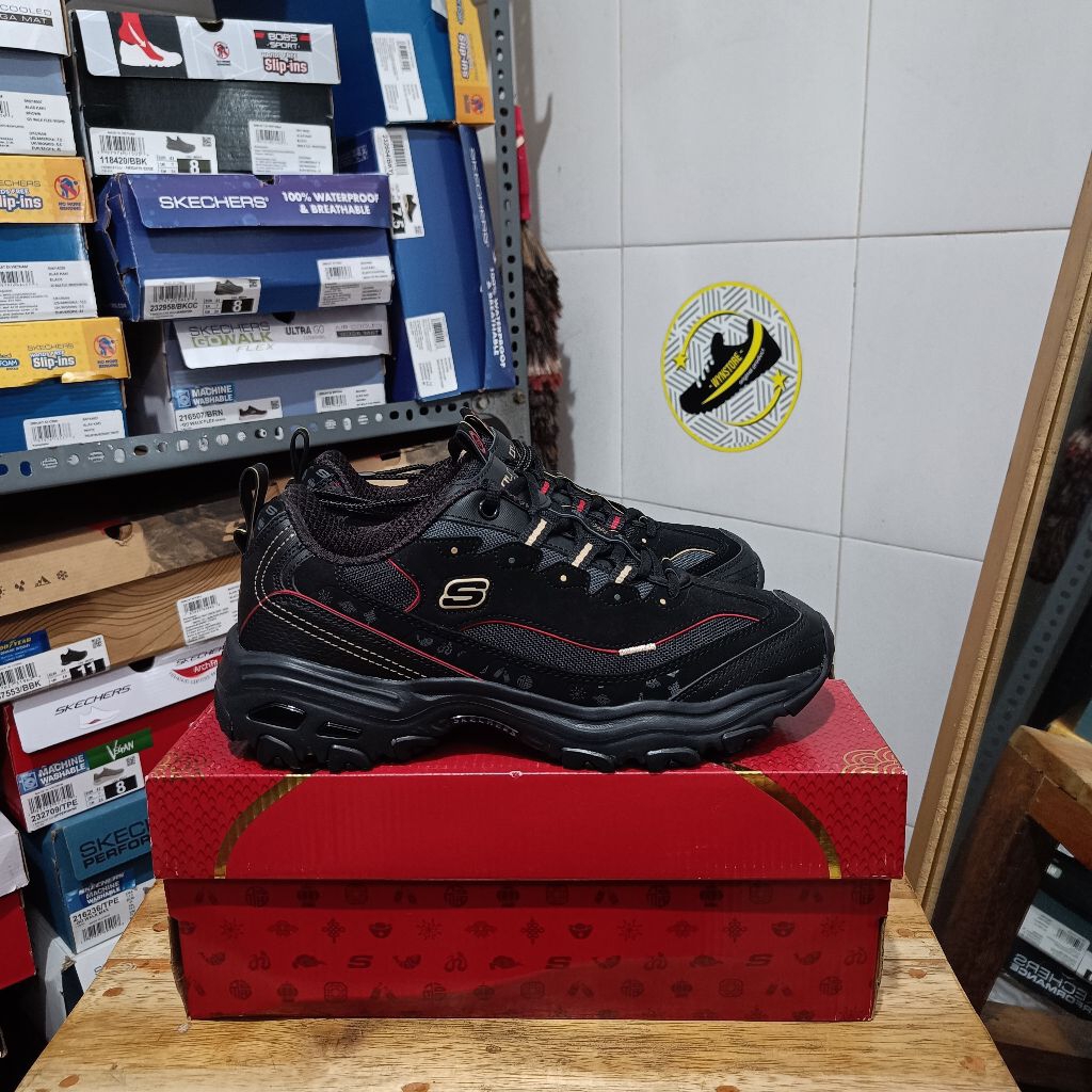 Skechers D'lites 4.0 - White / Multi Color / Black Gold Men's