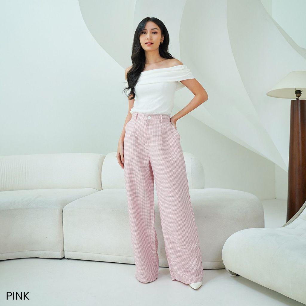 Hitori Trousers Pants Houndstooth