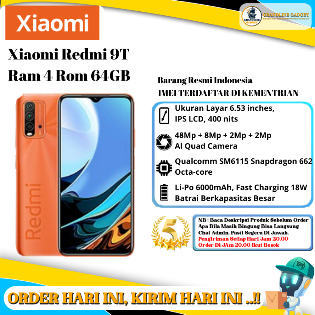 Xiaomi Redmi 9T Ram 4 Rom 64