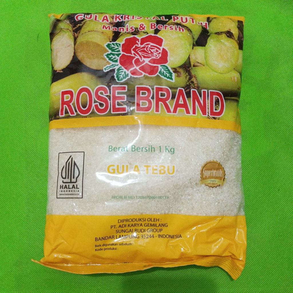 

Gula Premium/Tebu Rose Brand 1 kg