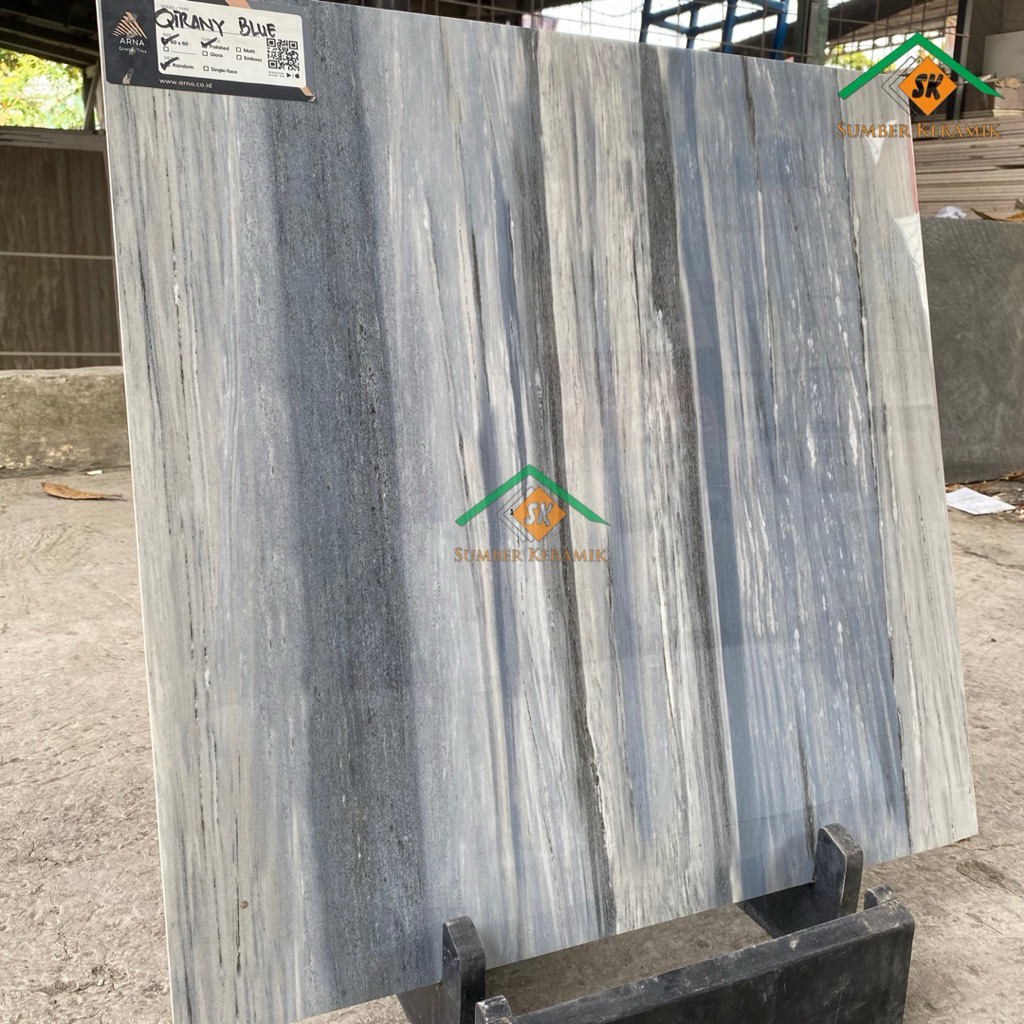 Granite lantai 60x60 Qirany blue | Glazed polished