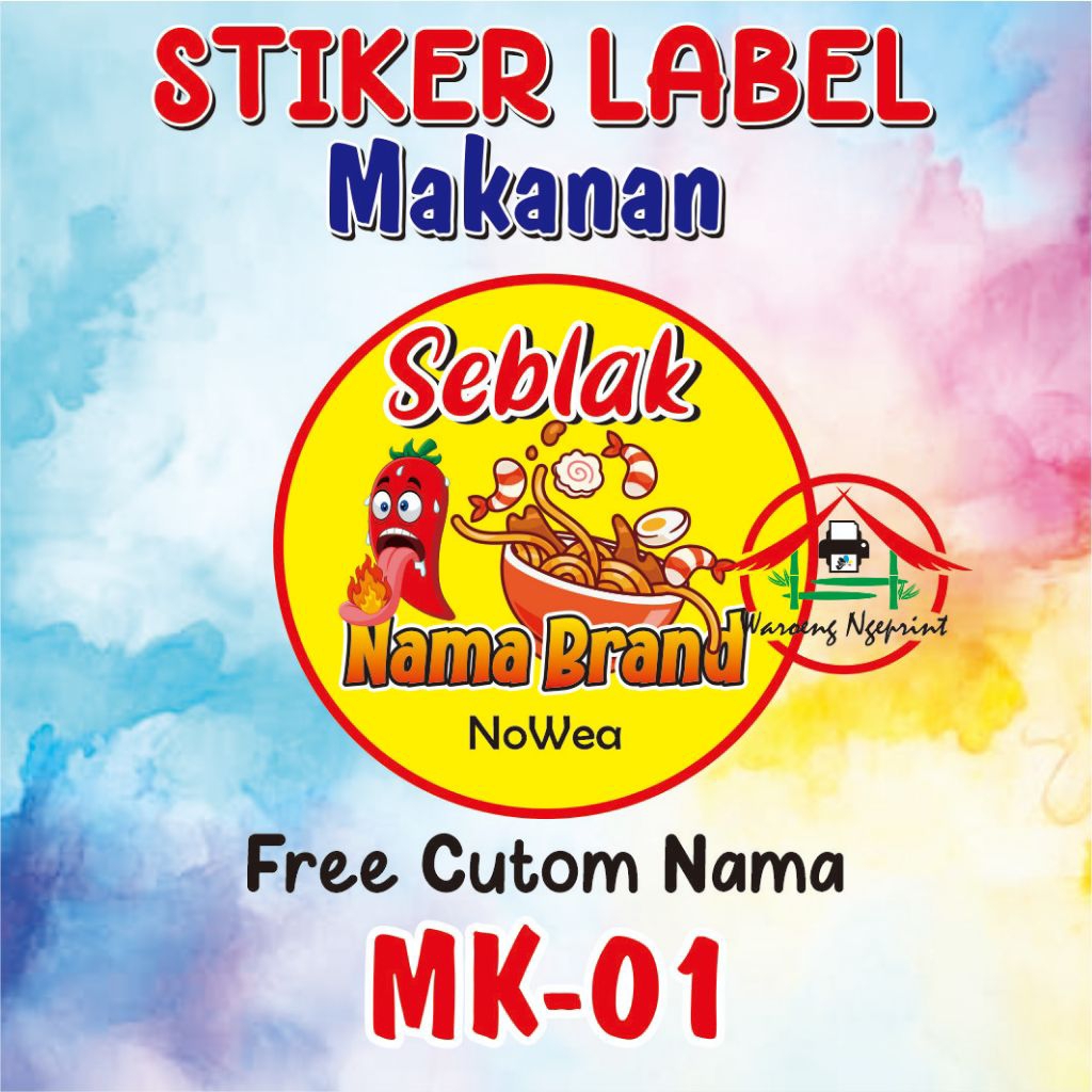 

STIKER LABEL MAKANAN CUSTOM | sudah di cutting tinggal tempel saja
