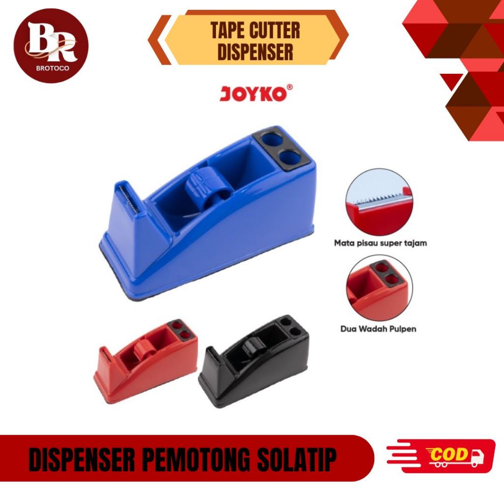 

[BROTOCO] JOYKO TAPE CUTTER DISPENSER PEMOTONG SOLATIP TD 103