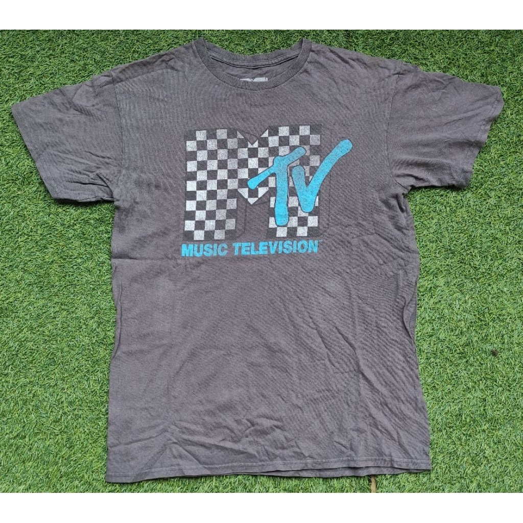 kaos mtv checker logo vintage authentic music band 90s
