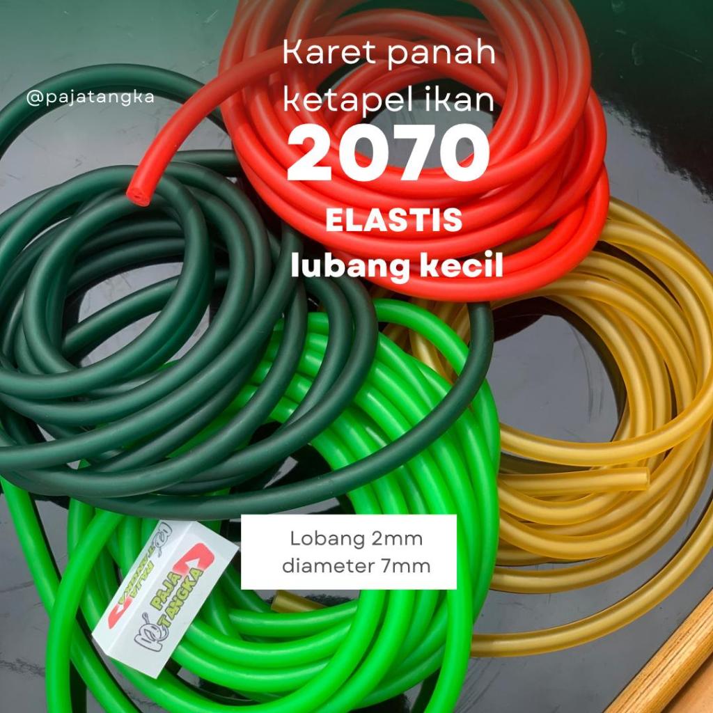 Karet panah ikan 2070 tebal 7mm lobang 2mm sangat tebal murah lagi