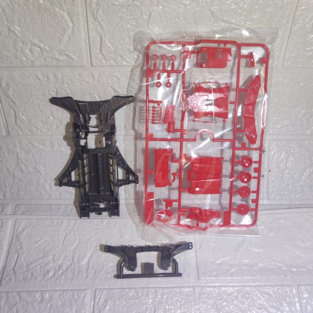 TAMIYA FMA CHASSIS GEARBOX AKAR ORIGINAL GREY METALIC RED HITAM MERAH BLACK