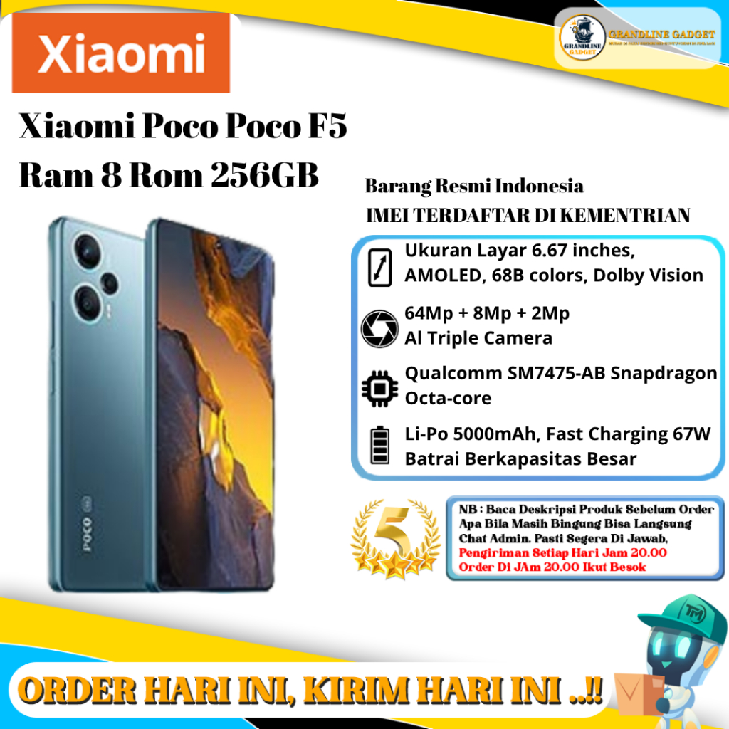 Xiaomi Poco F5 Ram 8/256GB | Ram 12/256GB