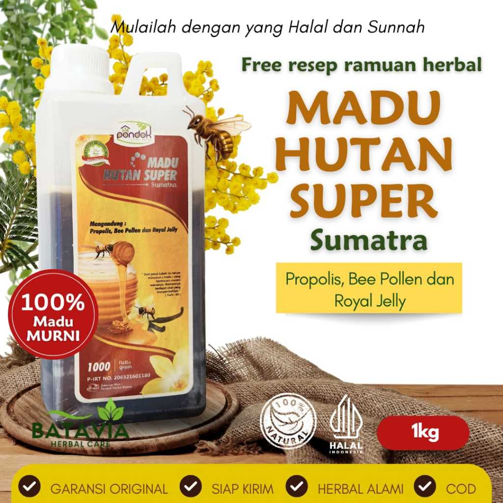 

TERMURAH madu murni asli 100% 1kg madu hutan sumatra sialang 1kg