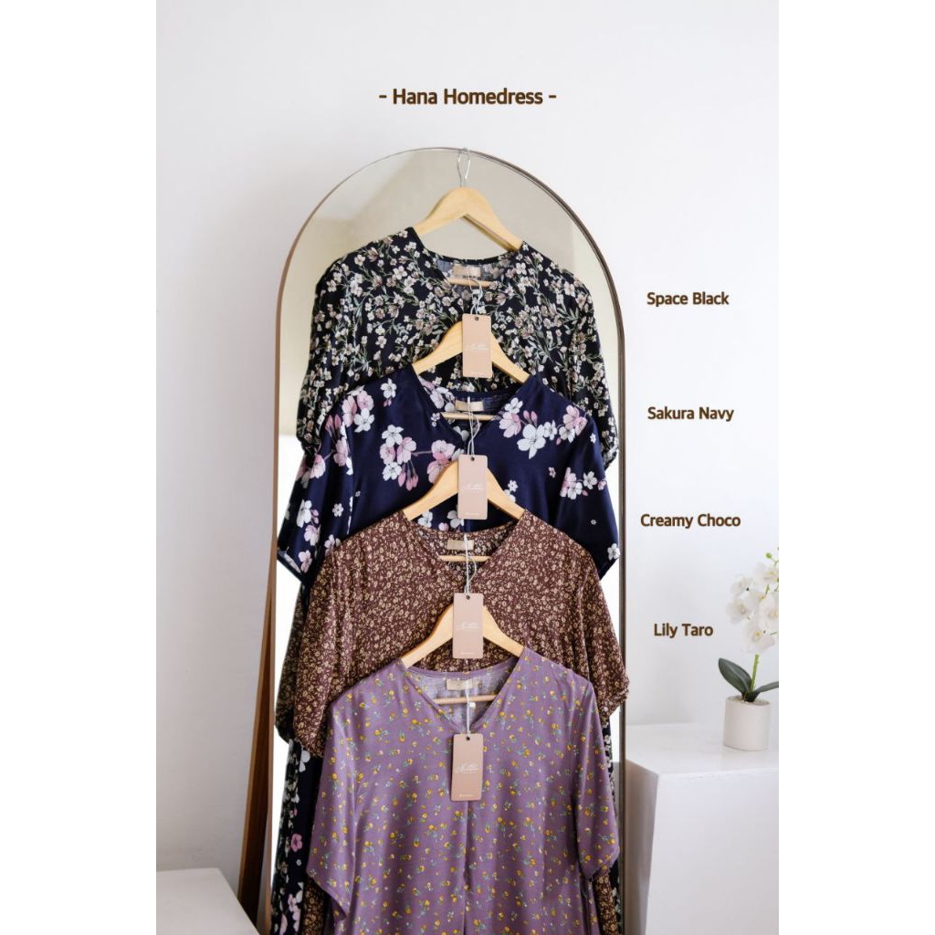Hana Home Dress Nilam - Daster Rayon Premium Busui Friendly