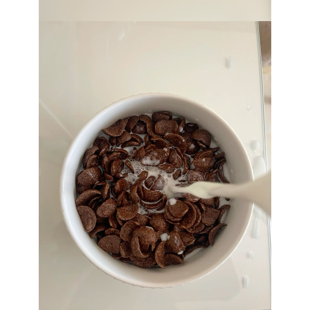 

choco crunchy sereal cokelat dengan susu kemasan Box thinwall