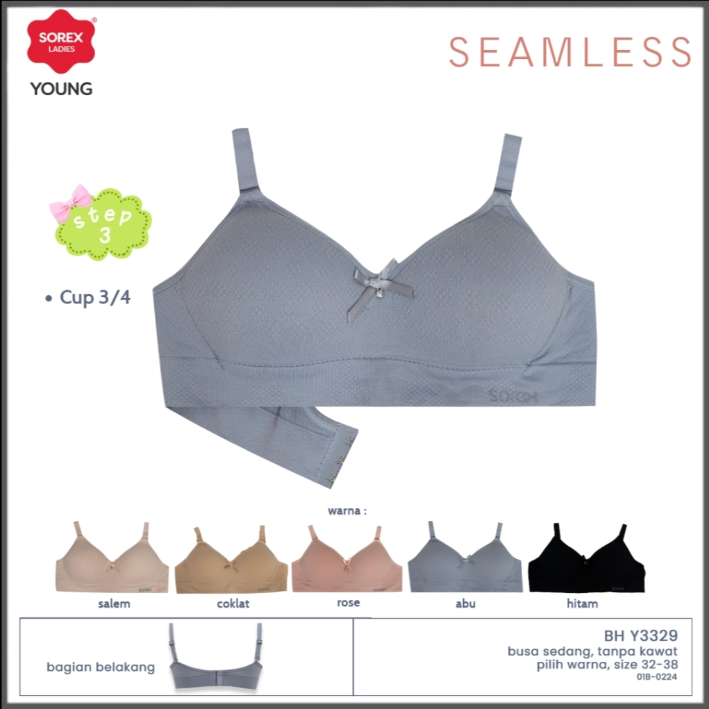 SOREX YOUNG BRA 3329 STEP 3 - BH REMAJA SEAMLESS