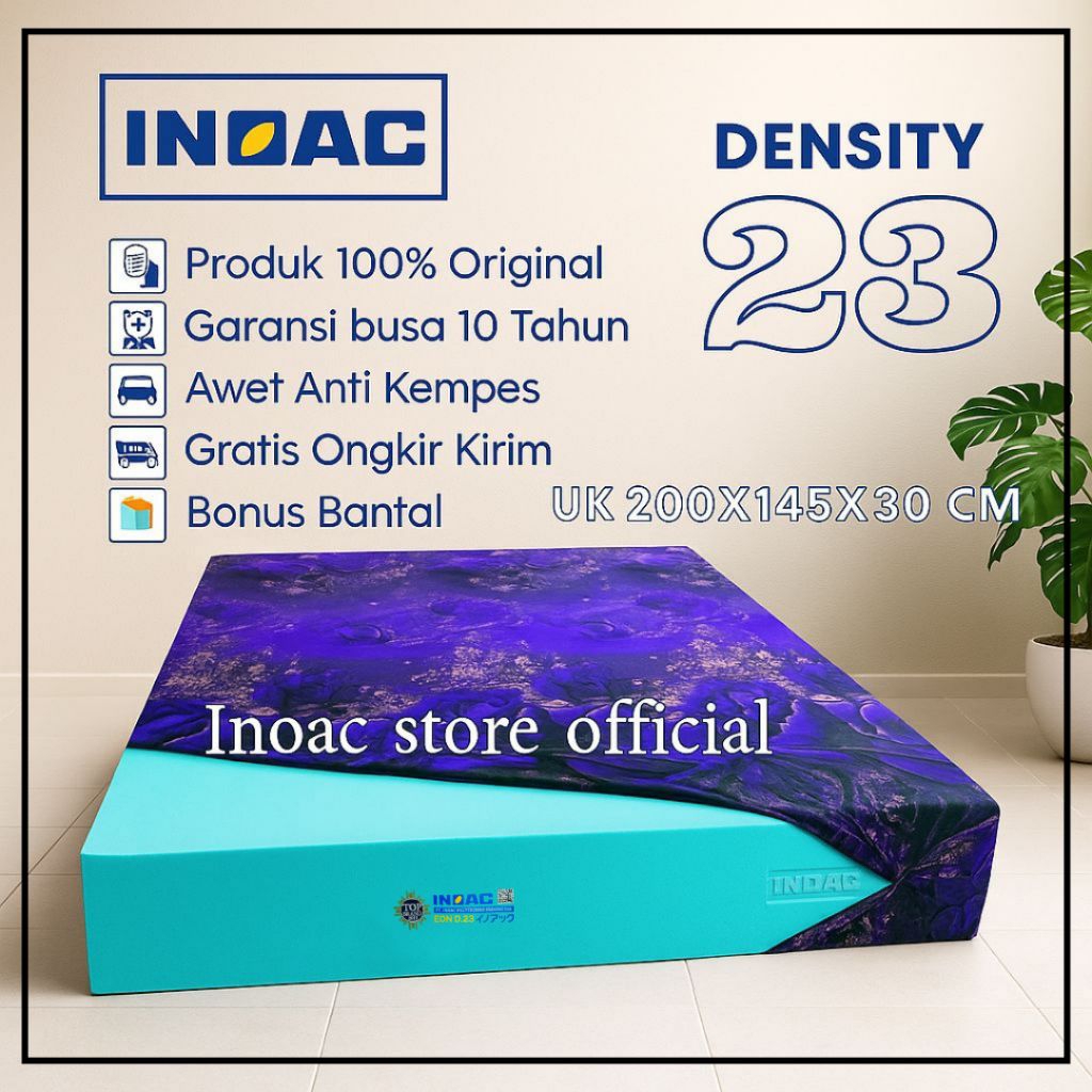 Kasur Busa Inoac No 3 Uk 200x145x30 cm garansi busa 10 Tahun