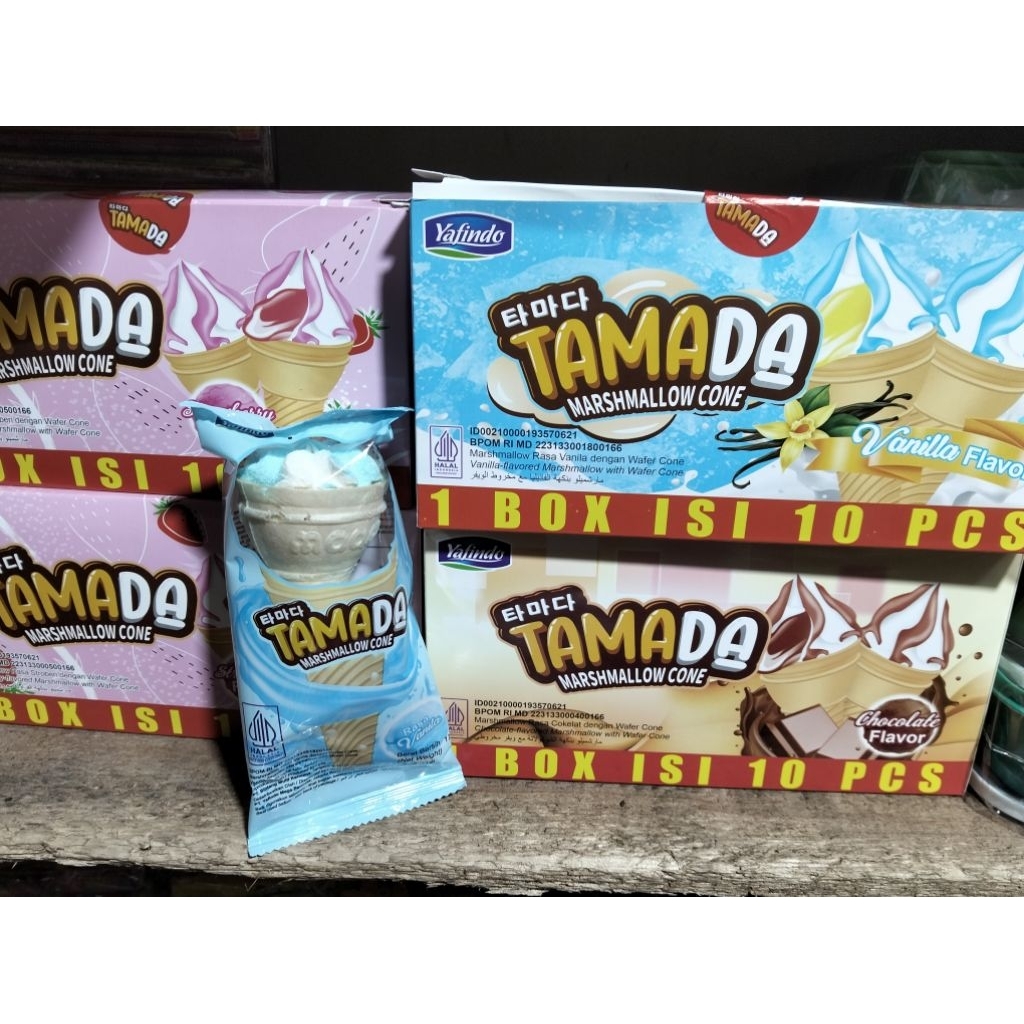 

Tamada masmalow ice cream sekotak isi 10 pcs