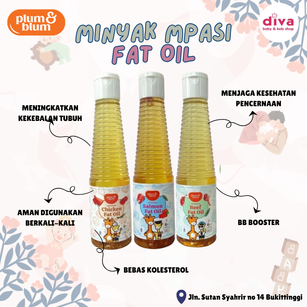 

Plum & Blum Chicken Fat Oil Beef Fat Oil Minyak Mpasi BB Booster - 140 ml
