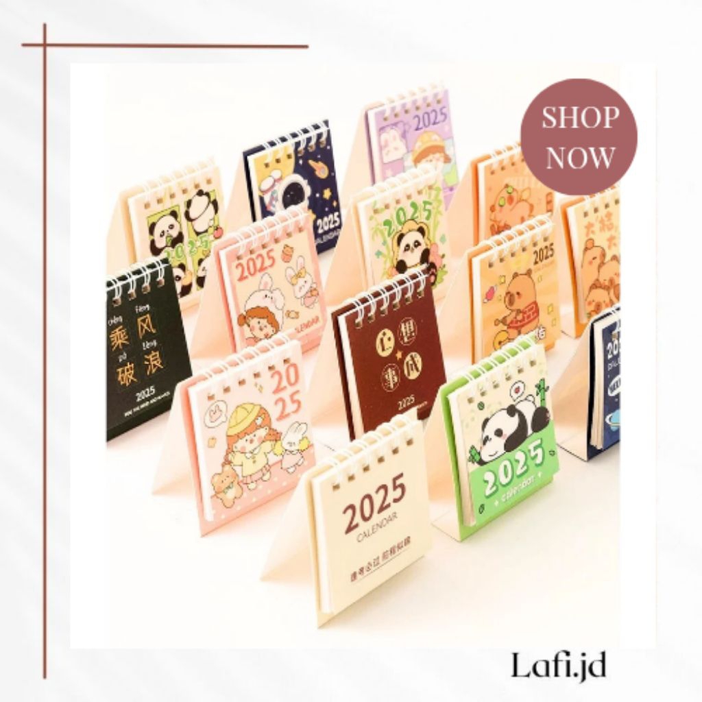 

Kalender Mini 2025 Lucu Hiasan Meja Belajar Kantor Bahasa Indonesia Aksesoris Alat Tulis Kantor